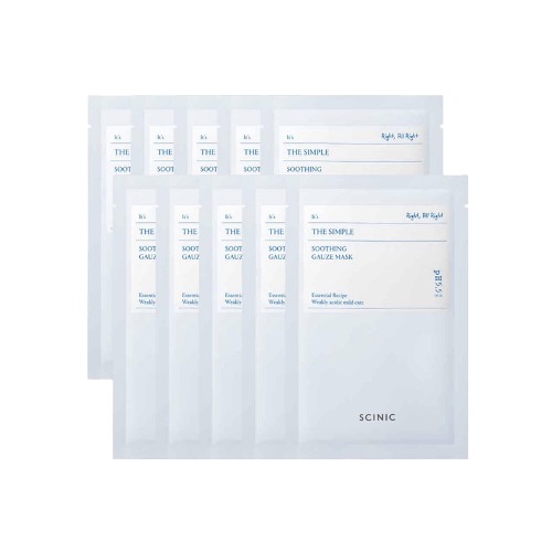 [SCINIC] THE SIMPLE SOOTHING GAUZE MASK